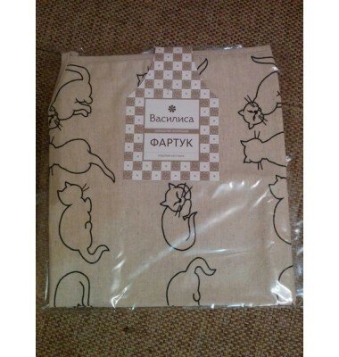 Фартук "Кошки", полулен