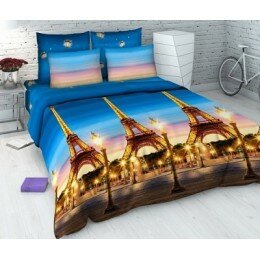 Постельное белье Василиса "Эйфелева башня ", бязь