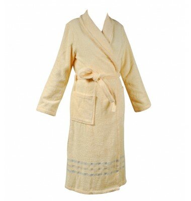 Халат женский Cleanelly "Finestra", светло-желтый